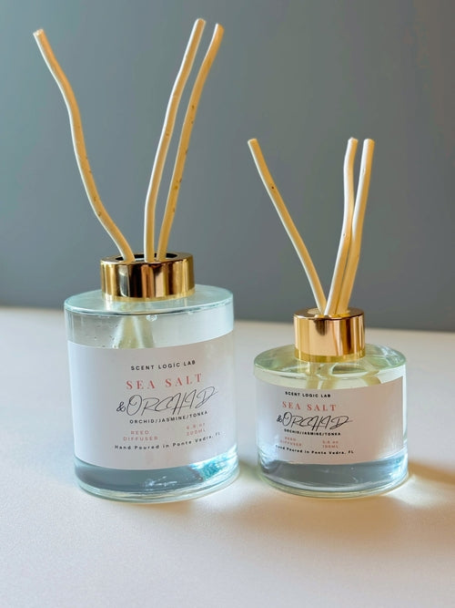 Sea Salt and Orchid Reed Diffuser – 100ml & 200ml | Hand-Poured Aroma