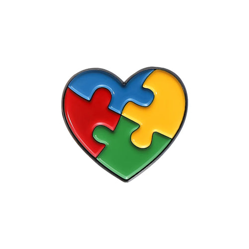Autism ADHD Enamel Pin Neurospicy Autistic Awareness Puzzle Mental