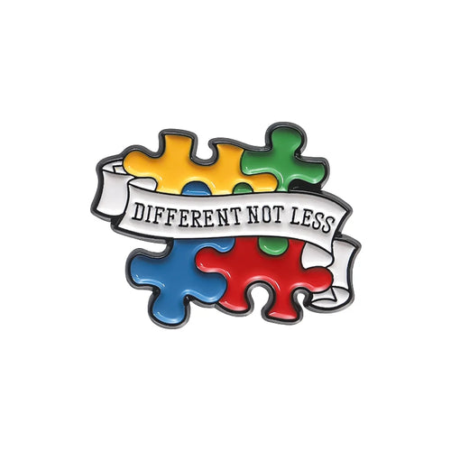 Autism ADHD Enamel Pin Neurospicy Autistic Awareness Puzzle Mental