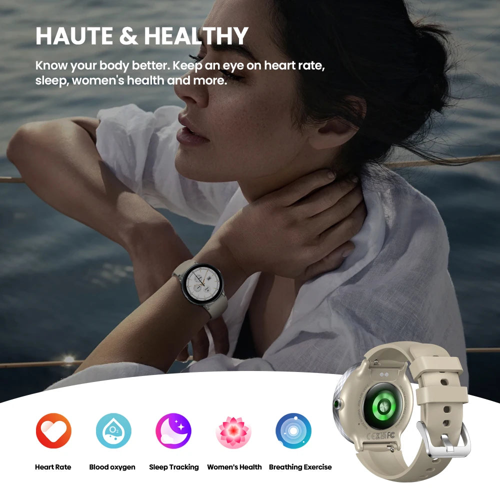The NEW 2025 Zeblaze Lily 2 Voice Calling Female Smartwatch 1.2"