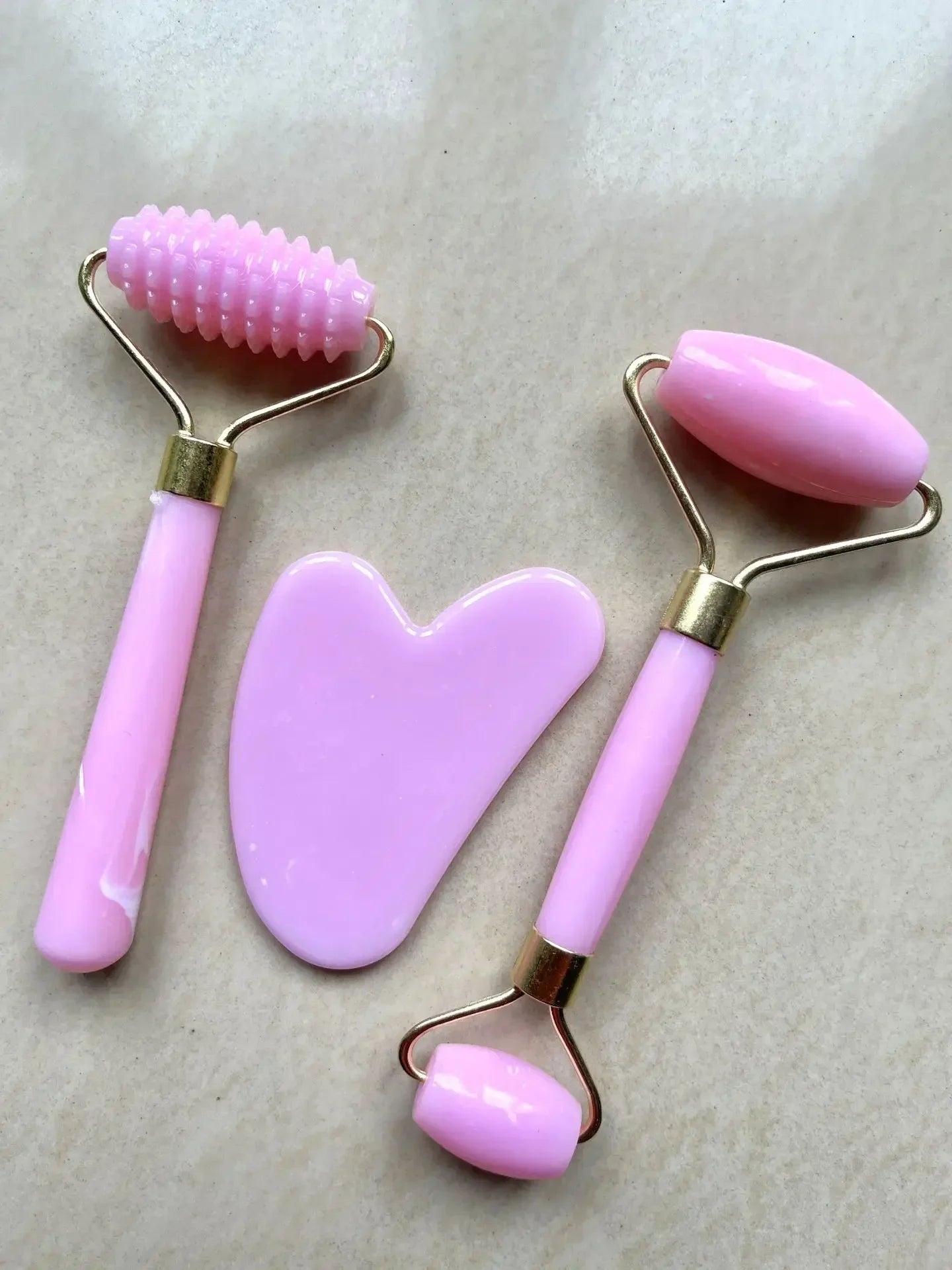 3pcs Set Resin Roller Massager for Face Body Gua Sha Face Care Beauty