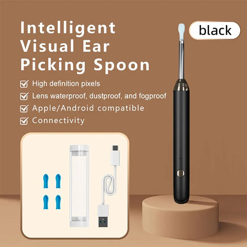 Tinsol Smart Visual Ear Cleaner Wireless WiFi Ear Pick Otoscope Camera