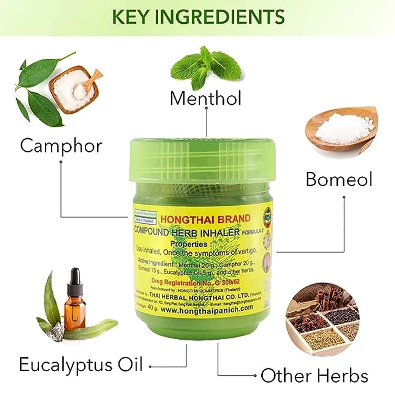 1Bottle Thai Herbal Medicine Inhalation Nose Care Tools Health