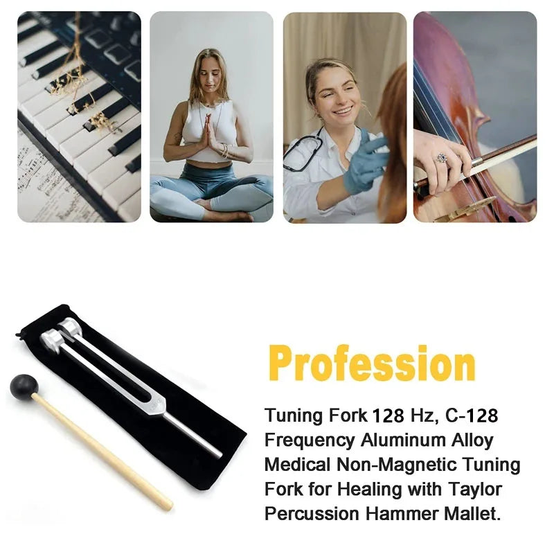 128HZ Tuning Fork for DNA Repair Healing Nervous System Testing Tuning