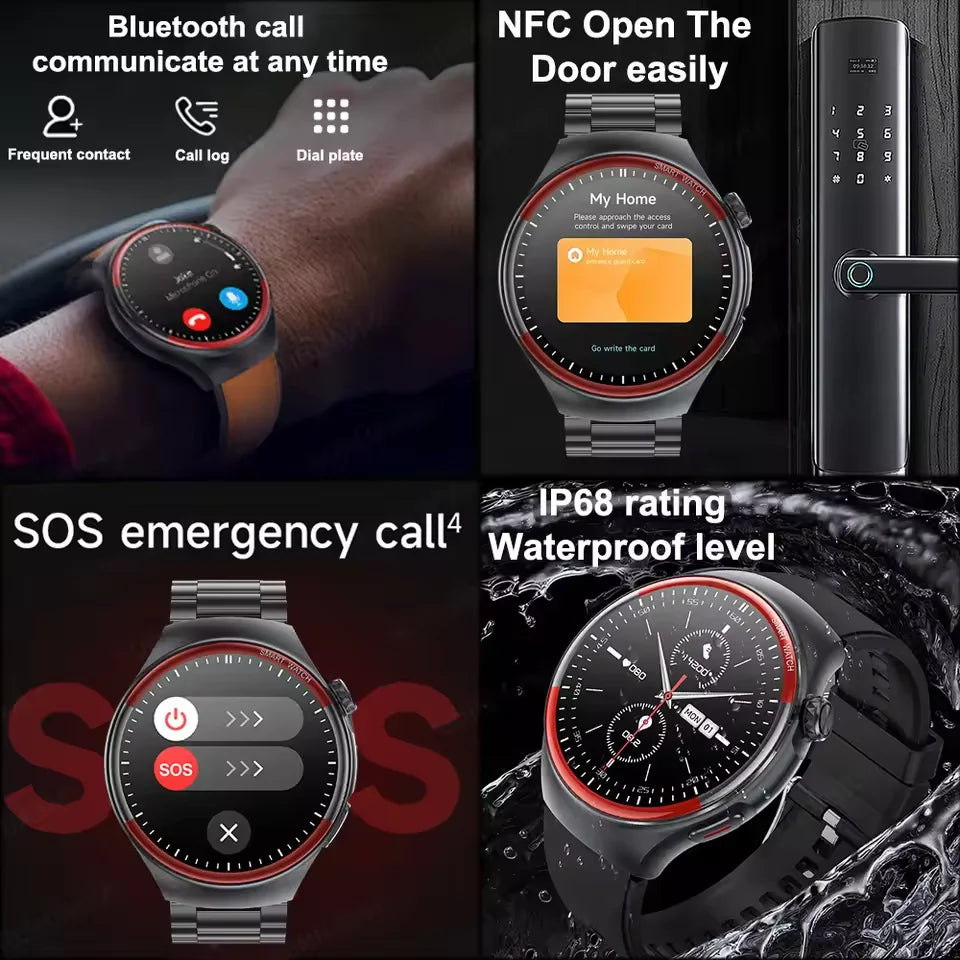 2025 New Nursing Health laser Cure Blood pressure Smart Watch Men