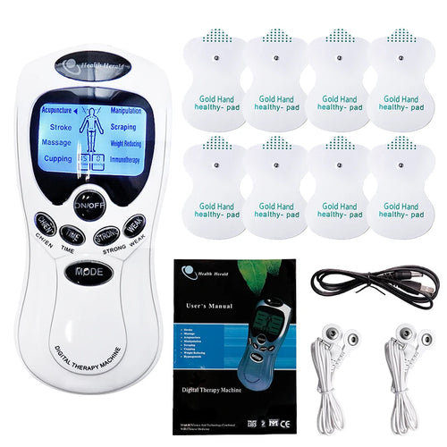 Electric Dual Output Tens Massage Machine Electrical EMS Muscle