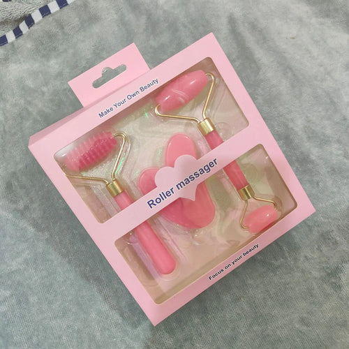3pcs Set Resin Roller Massager for Face Body Gua Sha Face Care Beauty