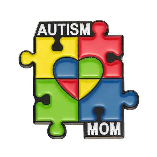Autism ADHD Enamel Pin Neurospicy Autistic Awareness Puzzle Mental