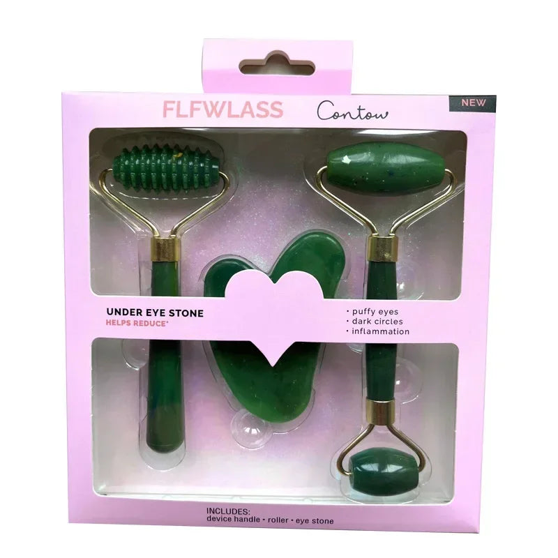 3pcs Set Resin Roller Massager for Face Body Gua Sha Face Care Beauty