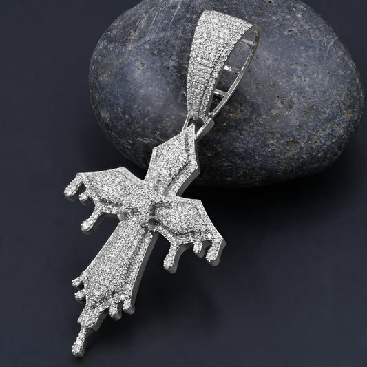 LUCENT DRIP CROSS PENDANT | 962421