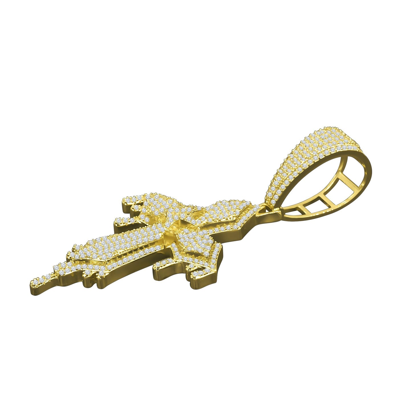 LUCENT DRIP CROSS PENDANT | 962422