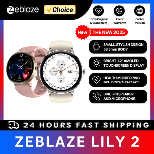The NEW 2025 Zeblaze Lily 2 Voice Calling Female Smartwatch 1.2"