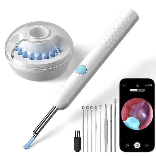 WiFi Visual Ear Scope 4.2mm 1080P Camera with Ear Spoon Base for