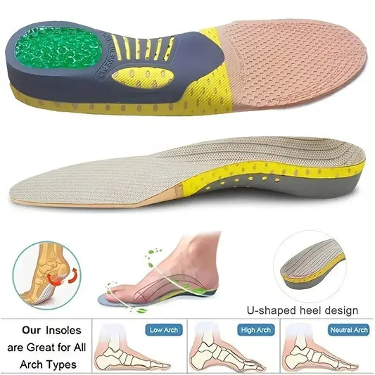 1Pair Orthopedic Insoles Orthotics Flat Foot Health Sole Pad For Shoes