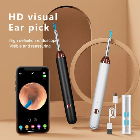 Tinsol Smart Visual Ear Cleaner Wireless WiFi Ear Pick Otoscope Camera