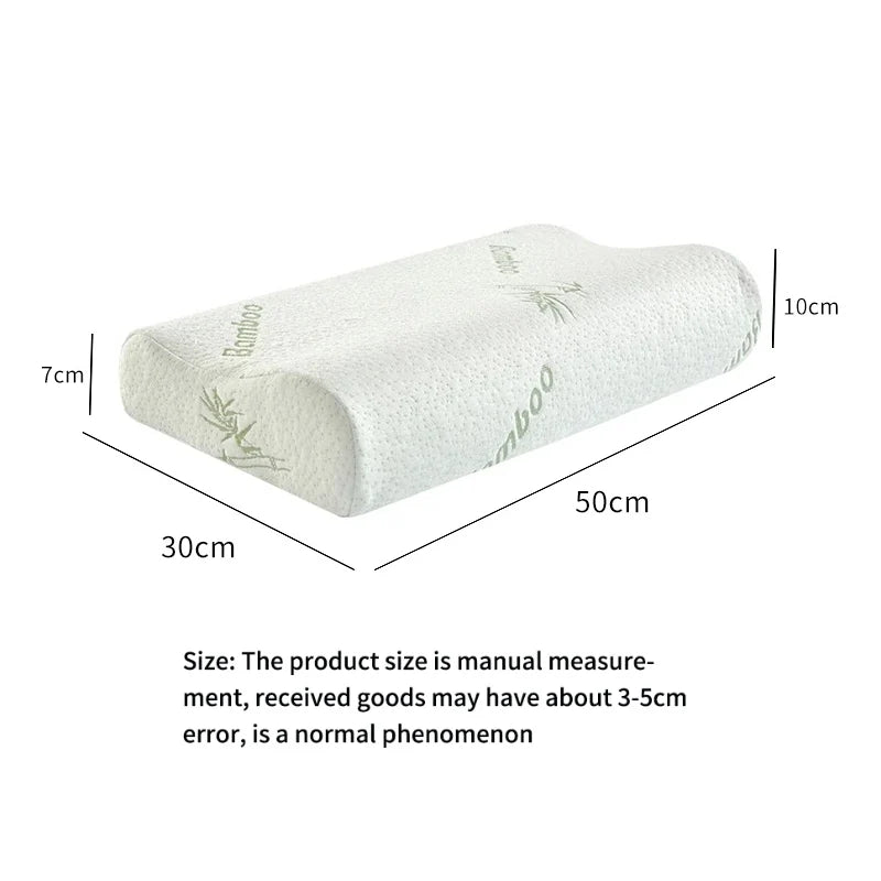 50*30cm Bamboo Fiber Pillow Slow Rebound Health Care Memory Foam